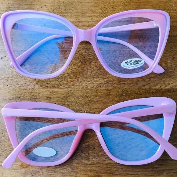 Chic New BLUE UV LIGHT Blocking Non-Rx EYEGLASSES - Picture 6 of 9